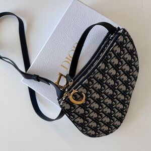 Christian Dior Saddle triple zip Crossbody Bag